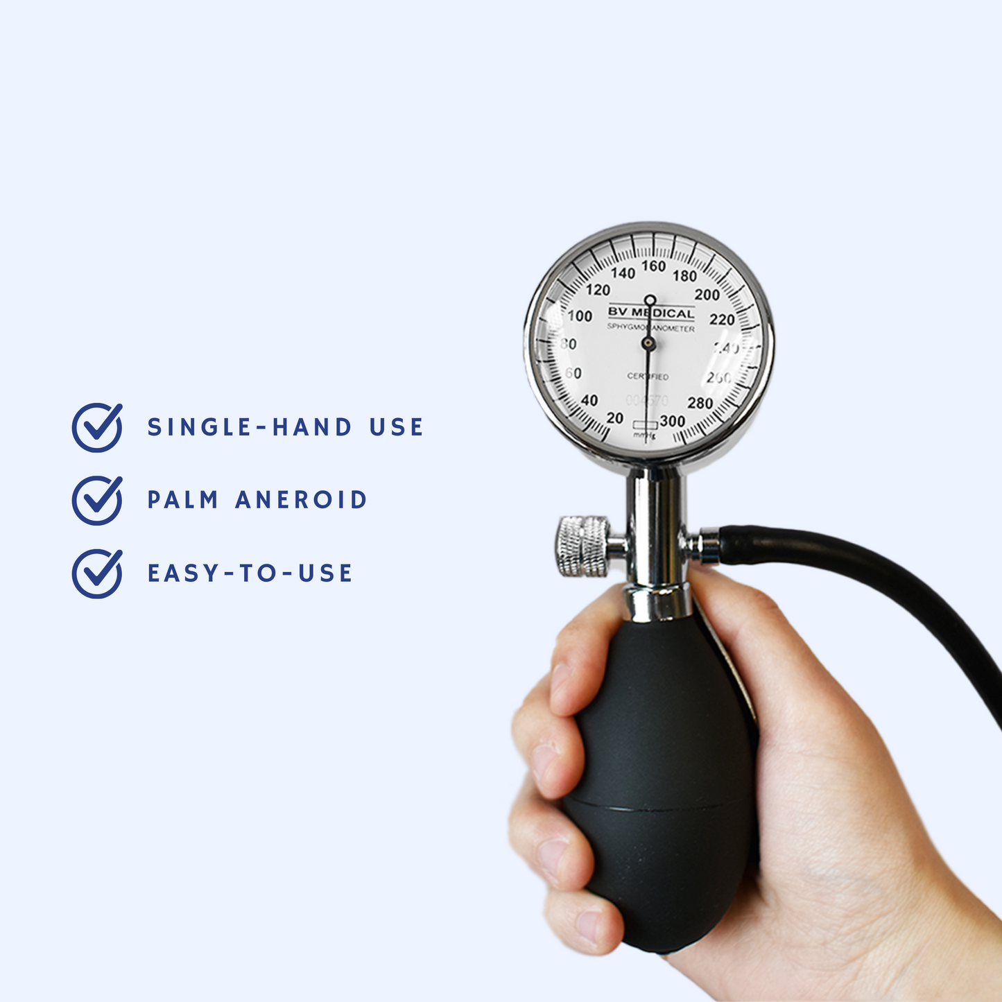 BV Medical Palm Aneroid Sphygmomanometer