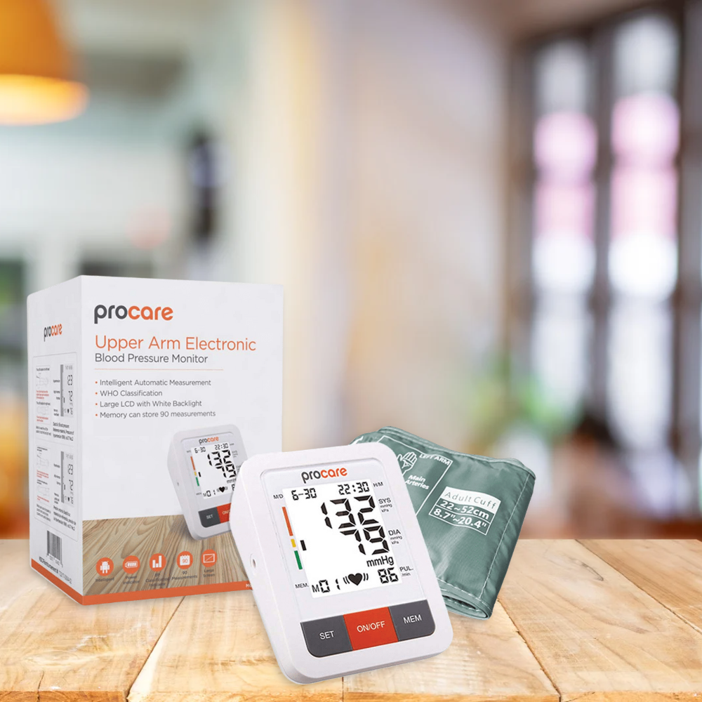 Procare Upper Arm Blood Pressure Monitor with Wide Range Cuff (240388)