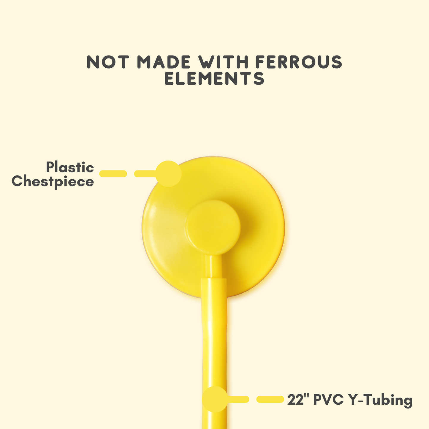 Yellow Single Patient Use/Disposable Stethoscope