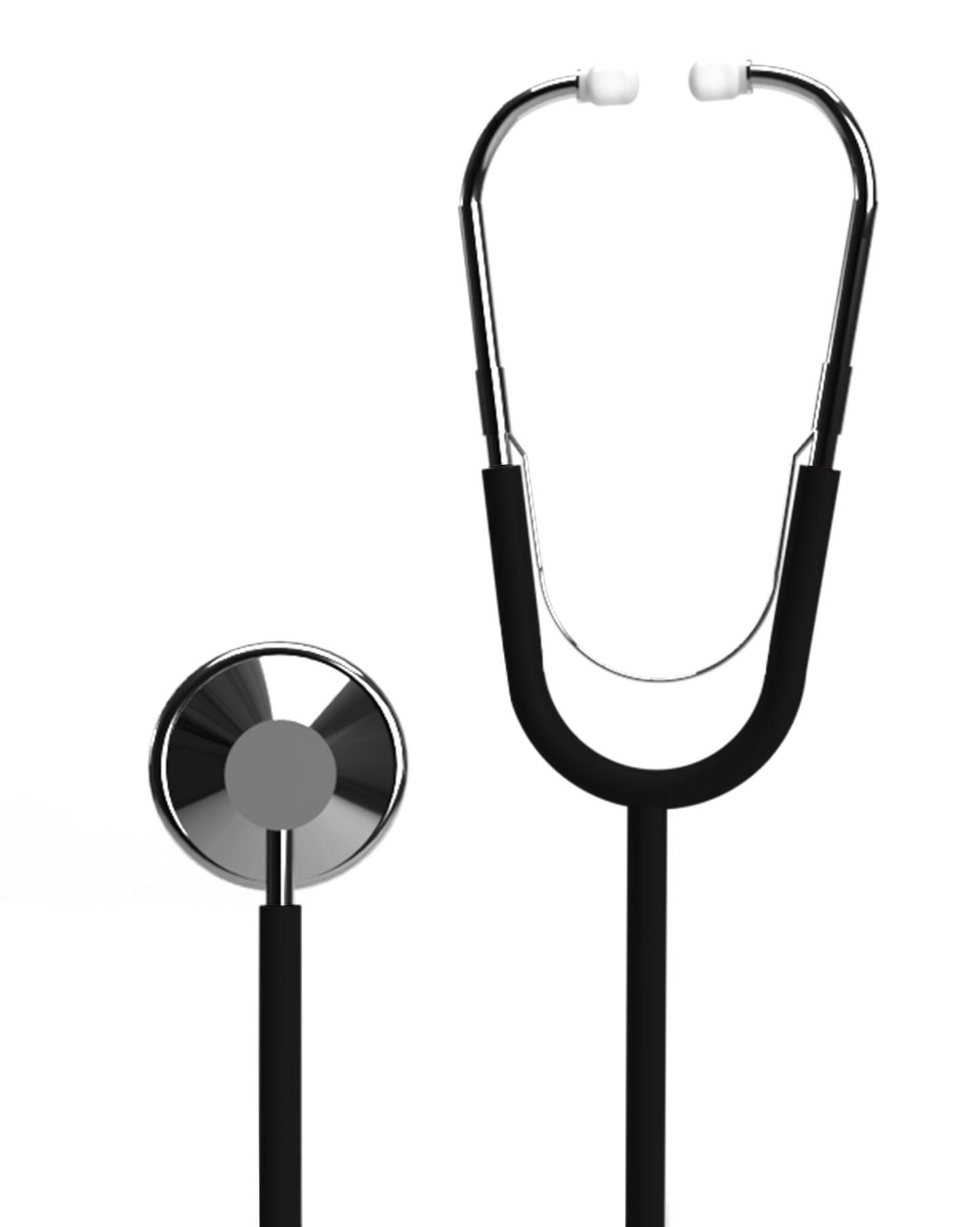 BV Medical Single-Head Nurse Stethoscope Black
