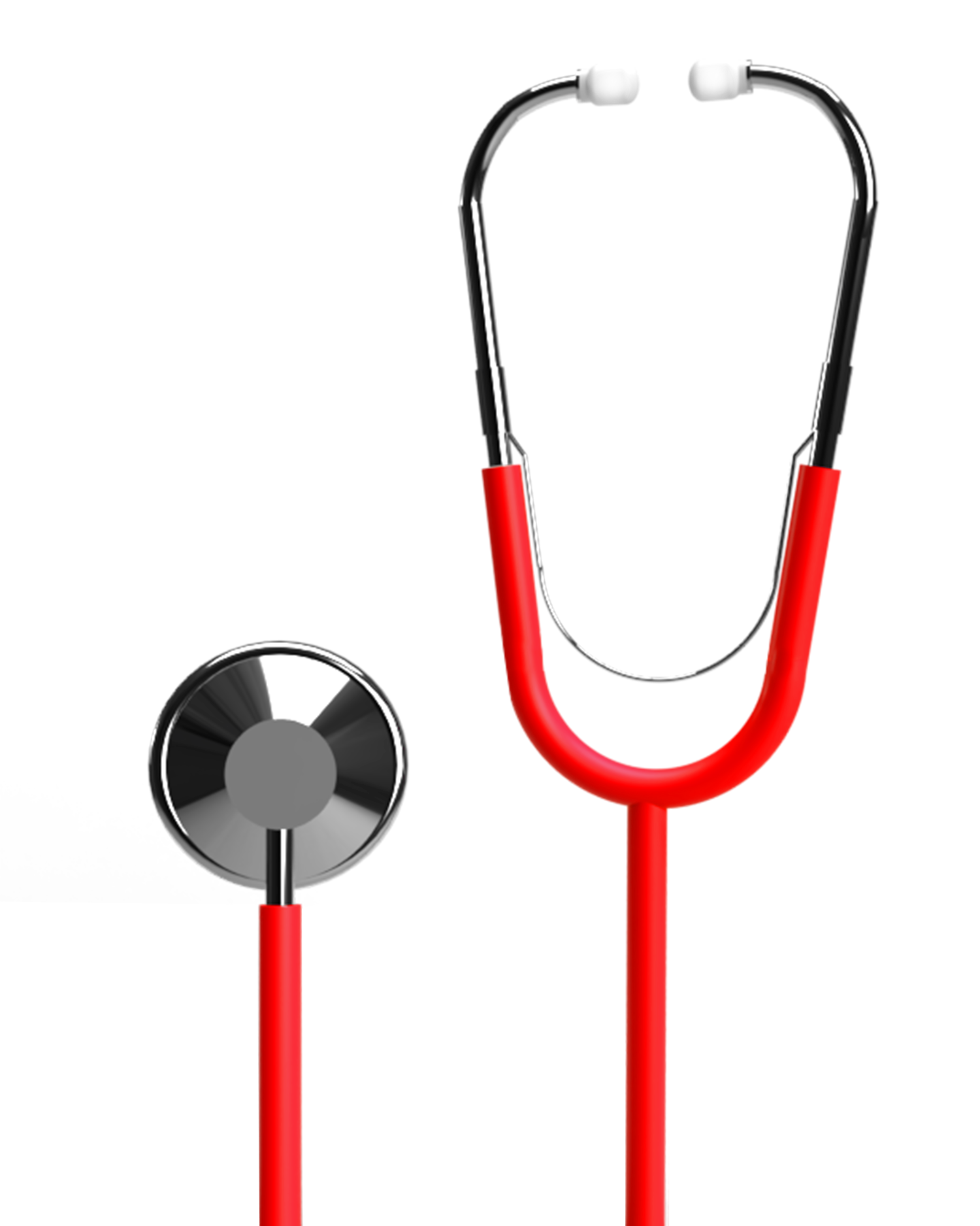 BV Medical Single-Head Nurse Stethoscope Red