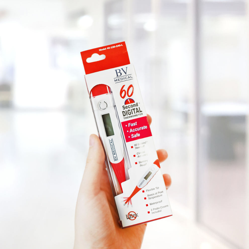 BV Medical 60-Second Waterproof Digital Thermometer