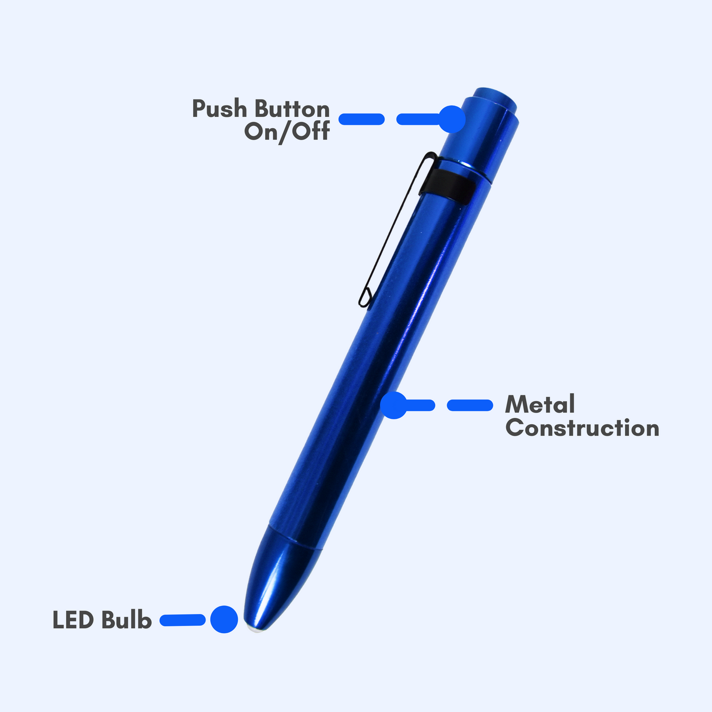 BV Medical LED Penlight Cobalt Blue