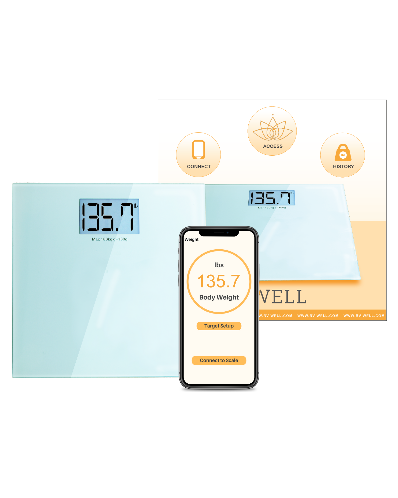 BV Well Connected Digital Scale – BV Medical