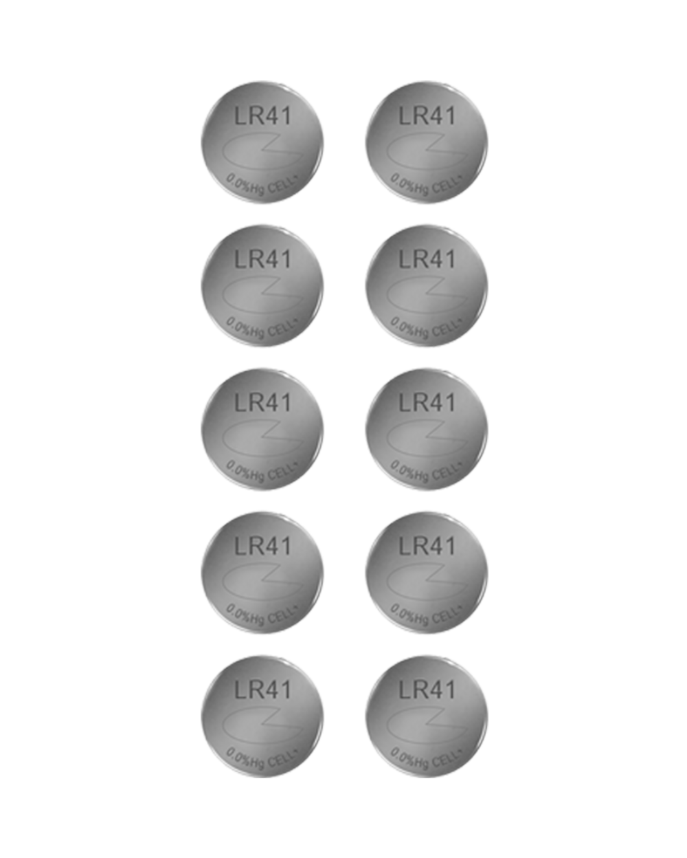 10 Pack LR41 Button Batteries BV Medical