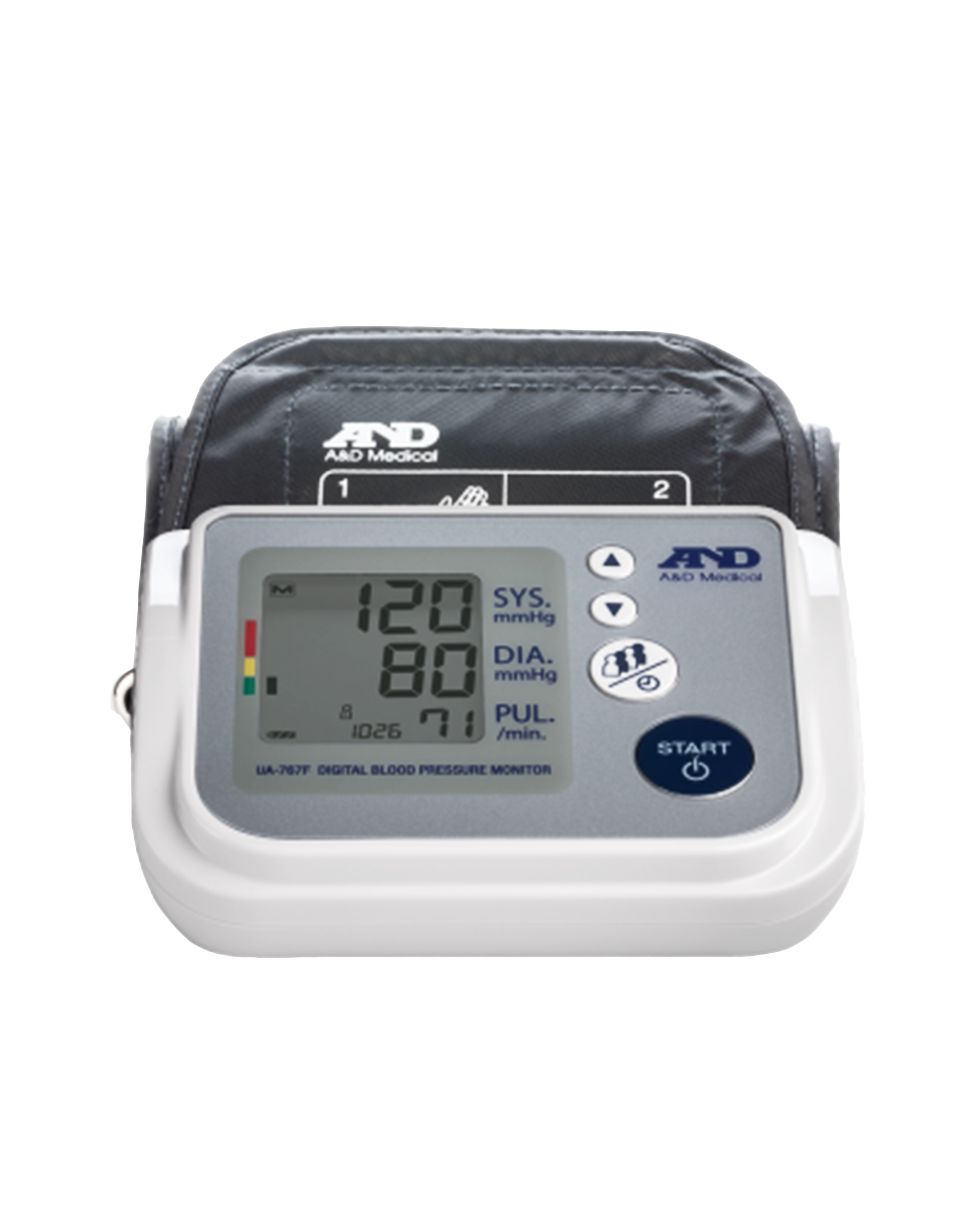 AnD LifeSource Digital Blood Pressure Monitors with SMALL Cuff, One Step  Plus Memory w/AC Adapter