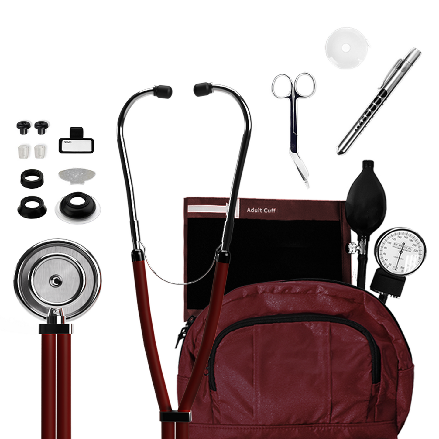 BV Medical Latex Combo Kit with Fanny Pack Burgundy