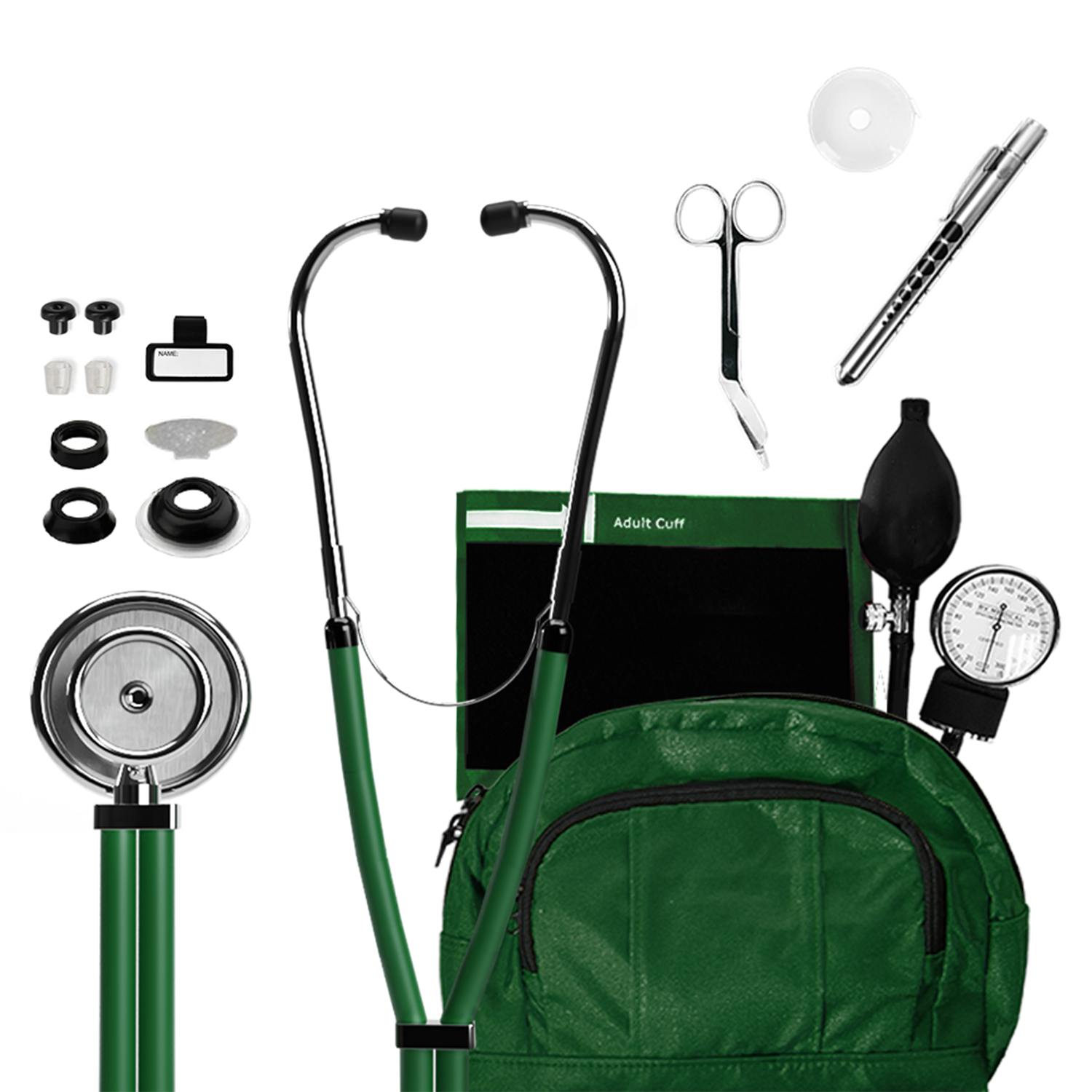 BV Medical Latex Combo Kit with Fanny Pack Hunter Green