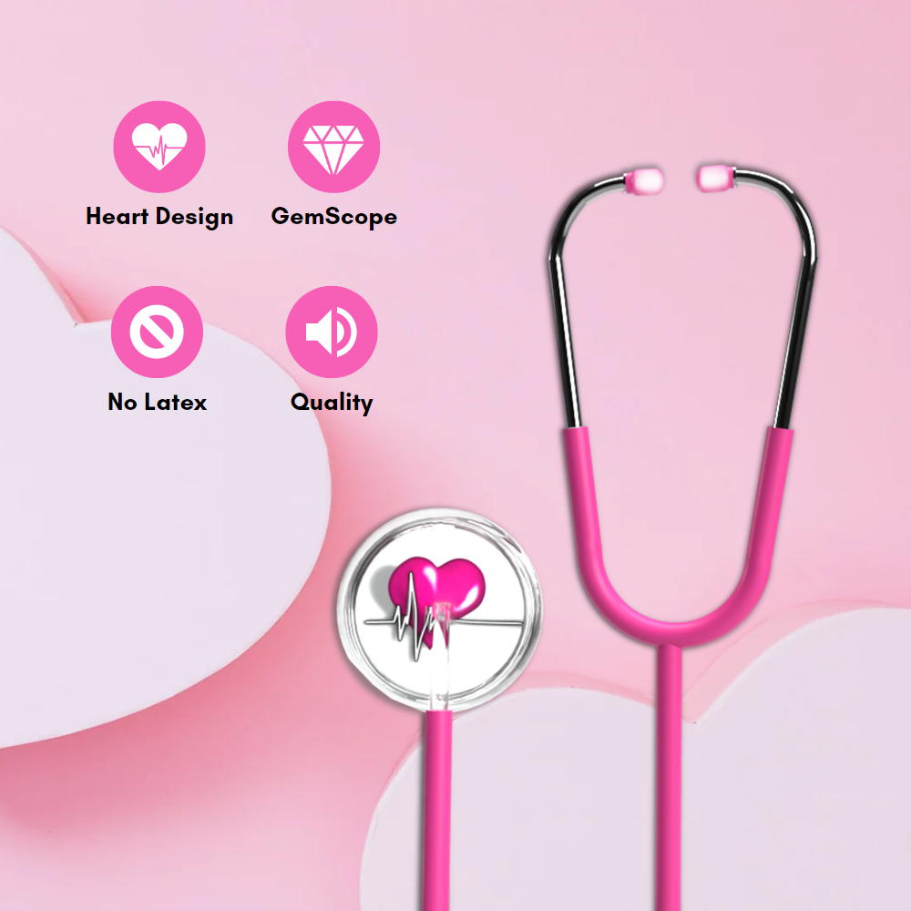 BV Medical Pink Heart Gemscope