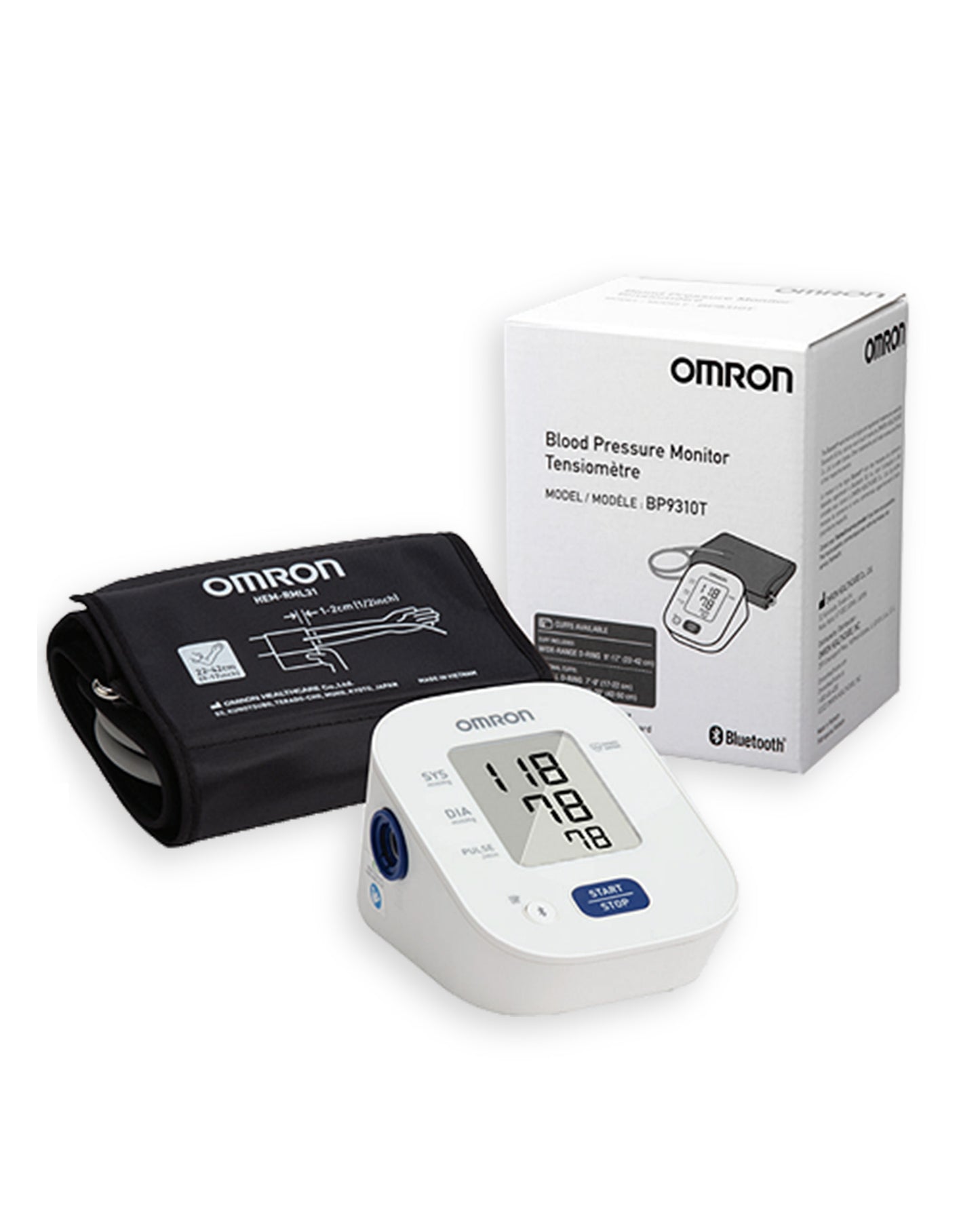 Omron Ten Series Wireless Upper Arm Blood Pressure Monitor With Bluetooth