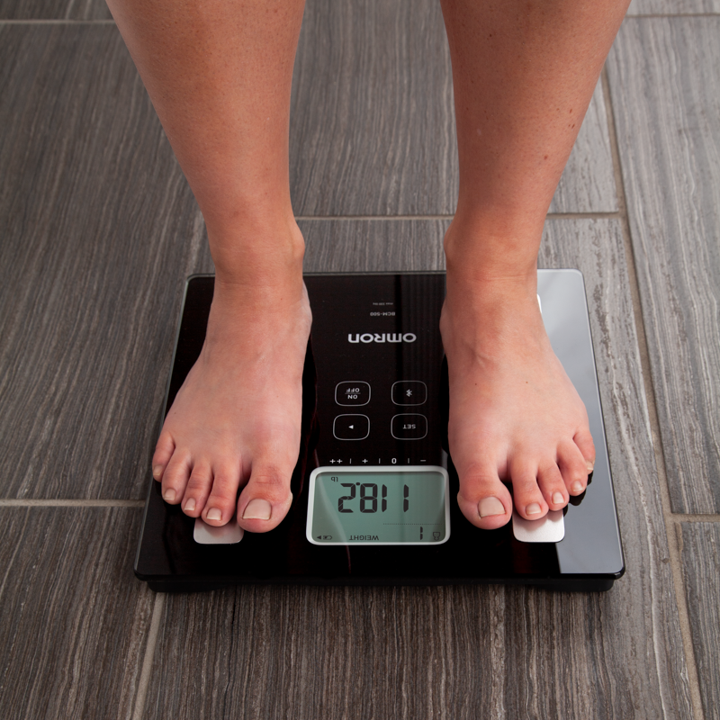Omron Digital Scale with Bluetooth Connectivity Light Grey SC-150