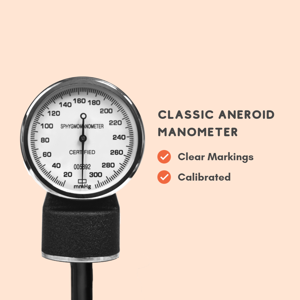 Orange Aneroid Sphygmomanometer