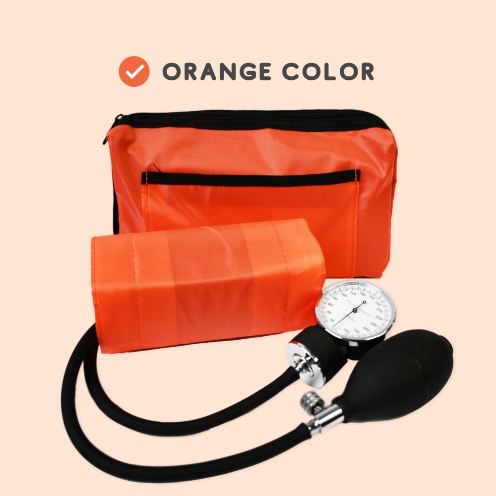 Orange Aneroid Sphygmomanometer