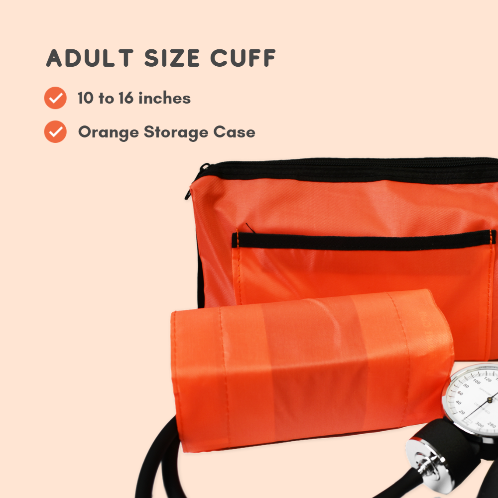 Orange Aneroid Sphygmomanometer