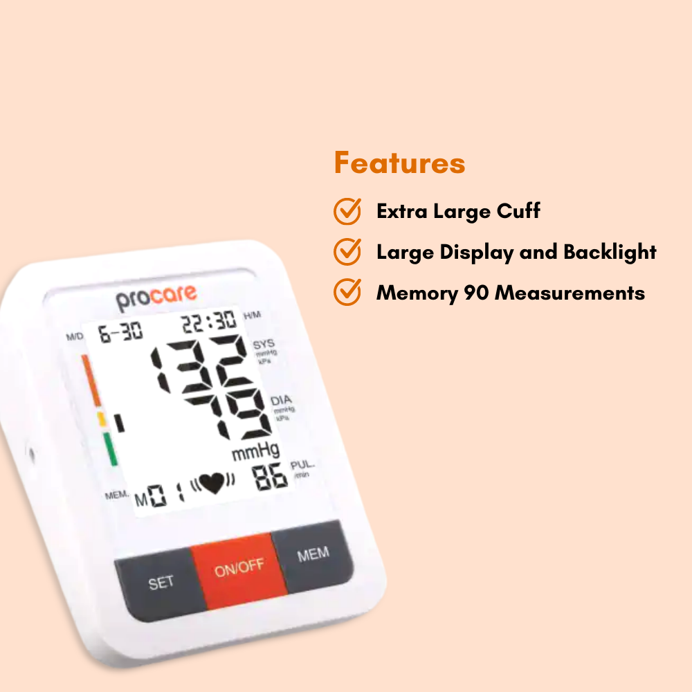 Blood Pressure Monitor, Blood Pressure Gauge Extra Large Sleeve