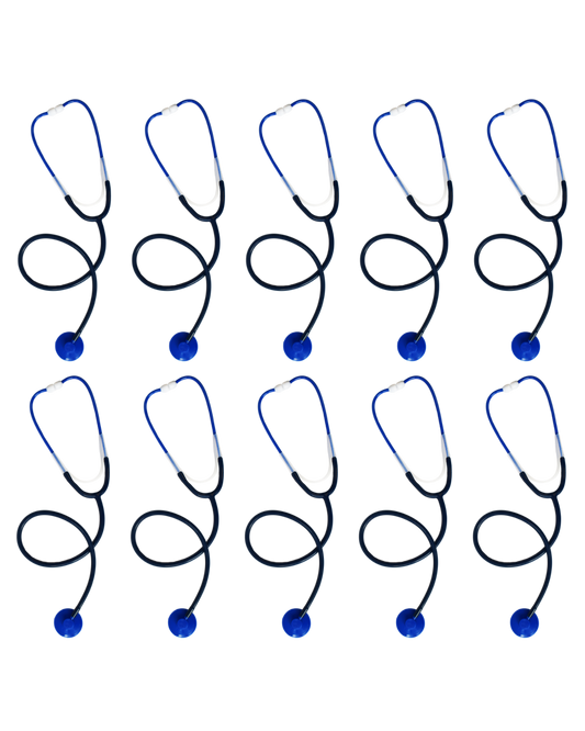 BV Medical Blue Single Patient Use/Disposable Stethoscope 10 Pack