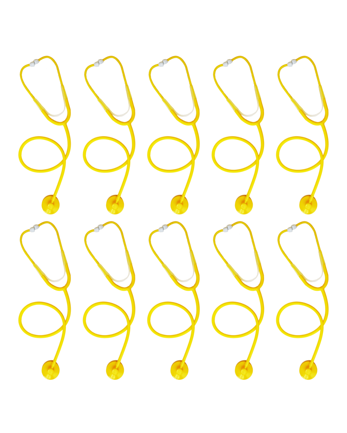 BV Medical Yellow Single Patient Use/Disposable Stethoscope 10 Pack