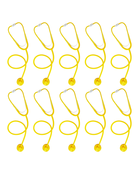 BV Medical Yellow Single Patient Use/Disposable Stethoscope 10 Pack