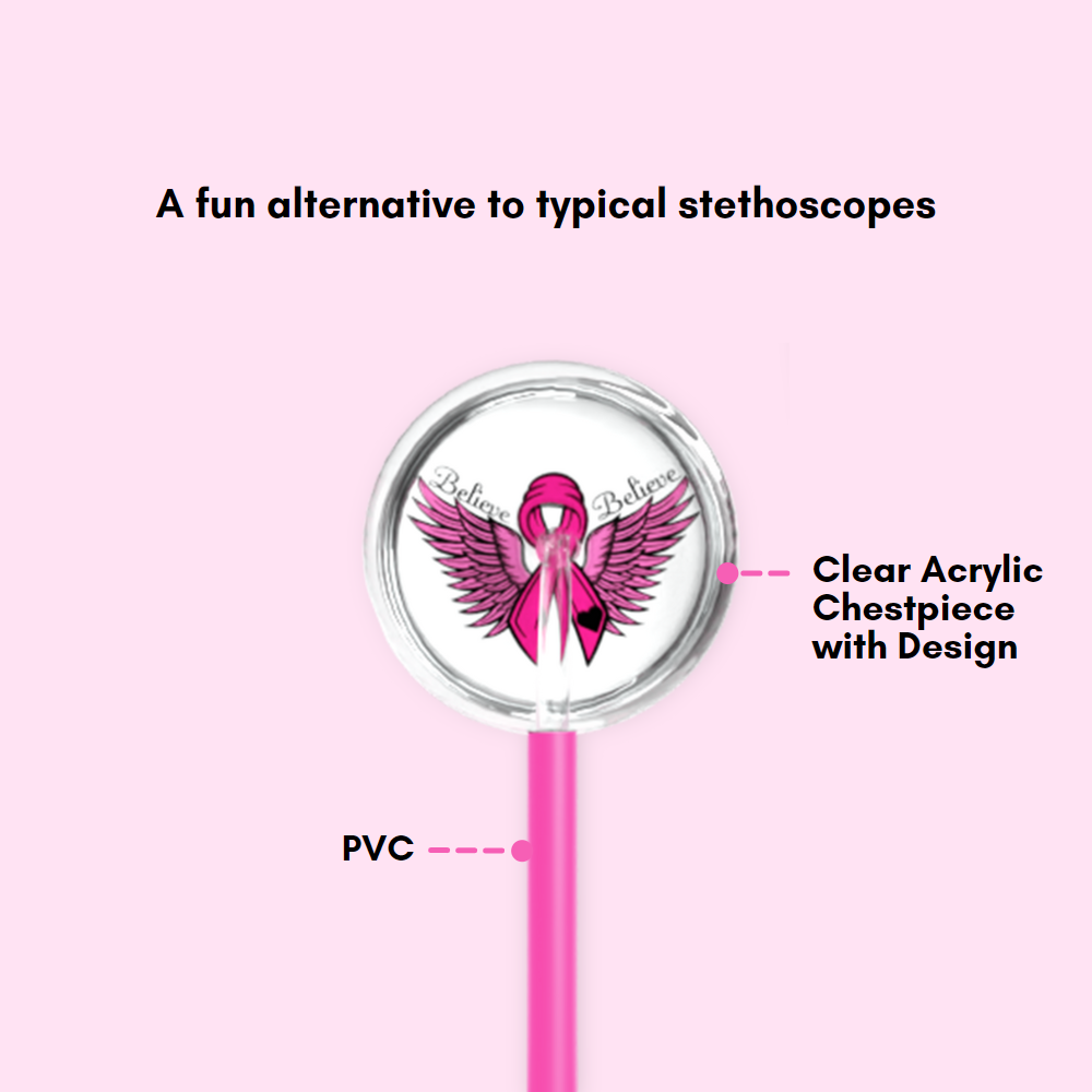 BV Medical Believe Angel Wings Breast Cancer Awareness Gemscope