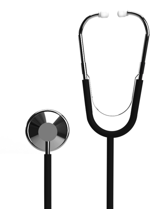 BV Medical Single-Head Nurse Stethoscope Black