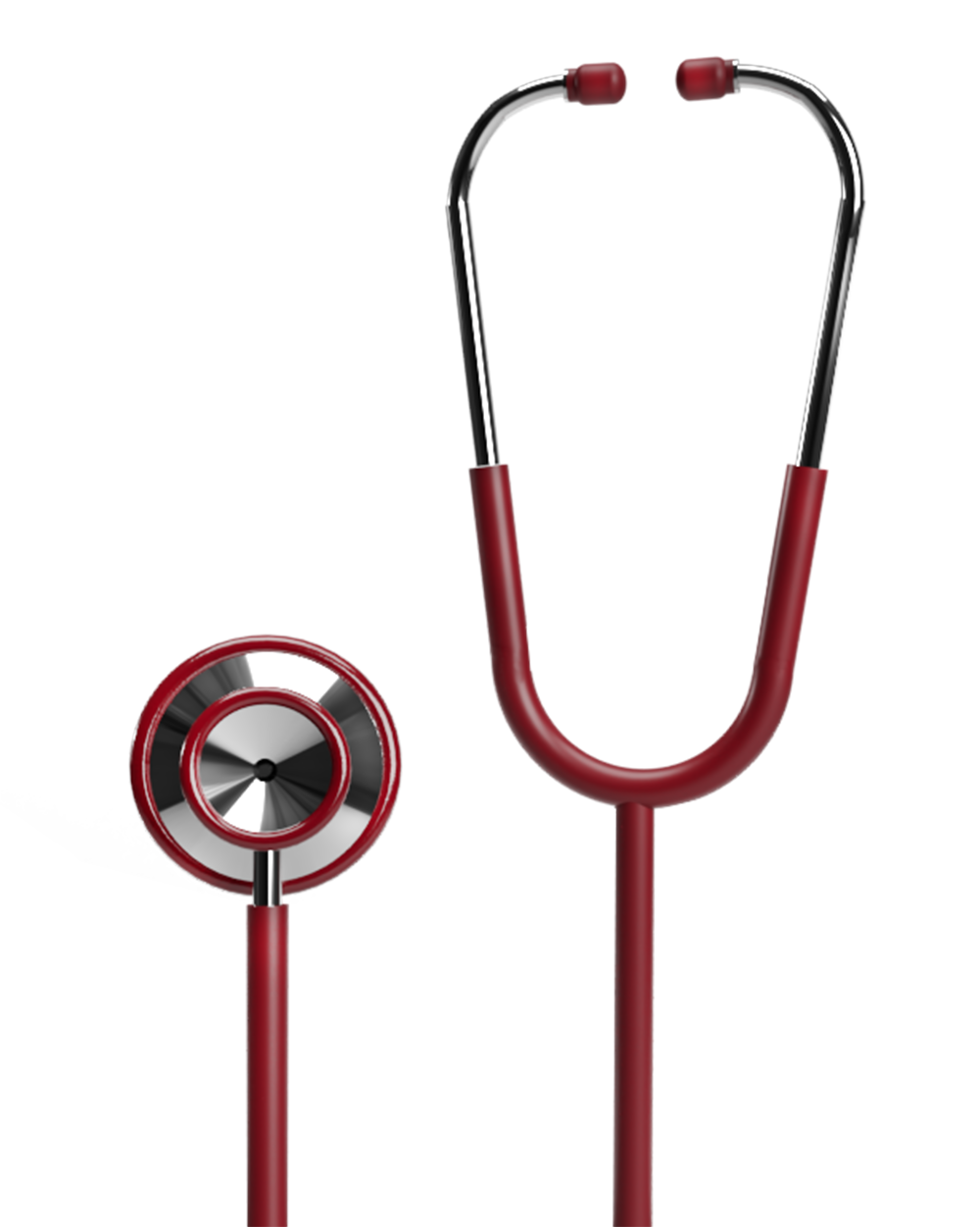 BV Medical Classic Stainless Steel Stethoscope Burgundy