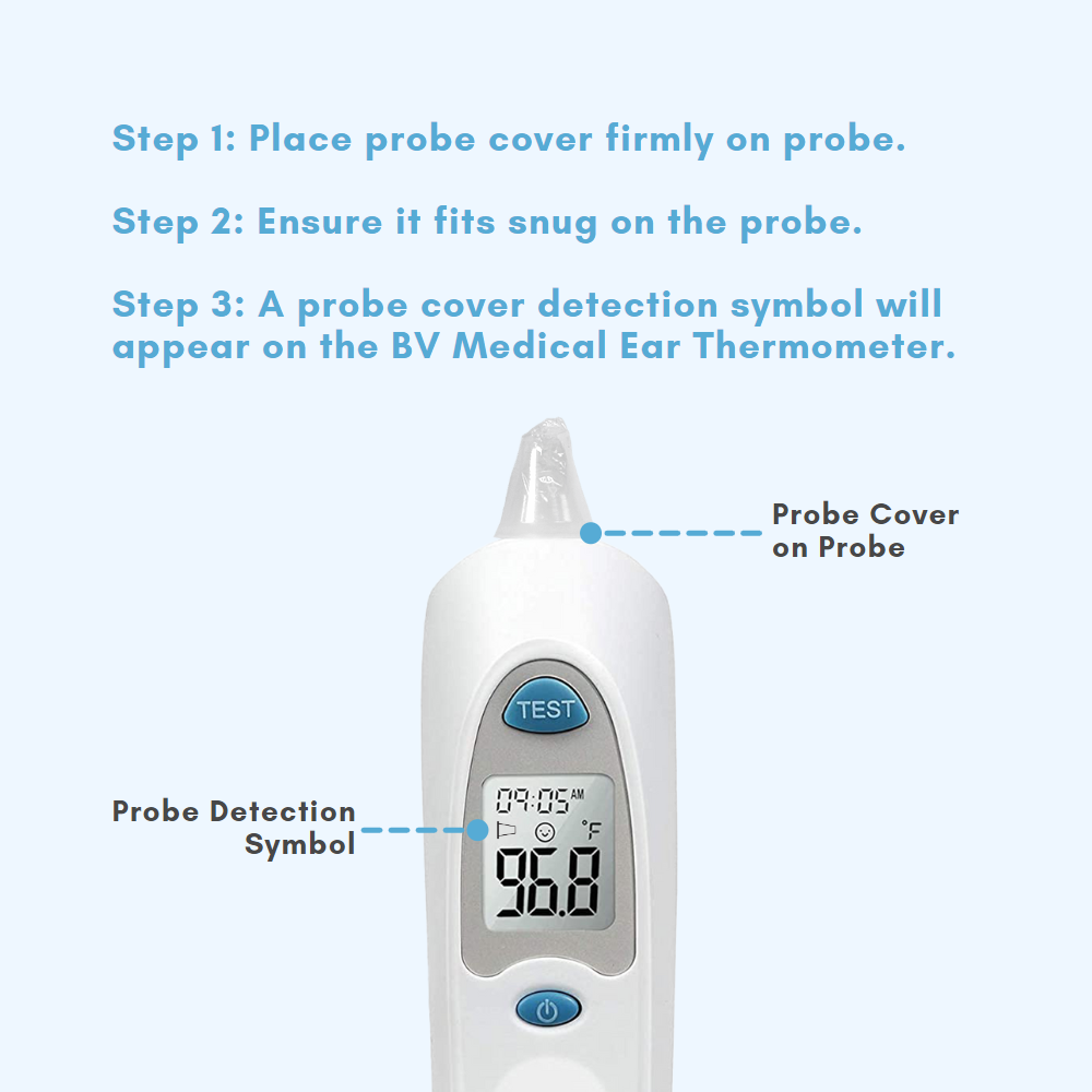 BV Medical Ear Thermometer Probe Covers