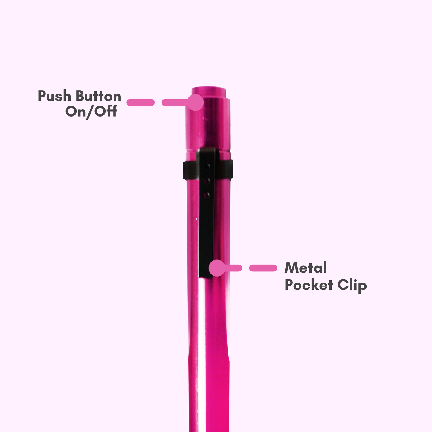 BV Medical LED Penlight Magenta Pink