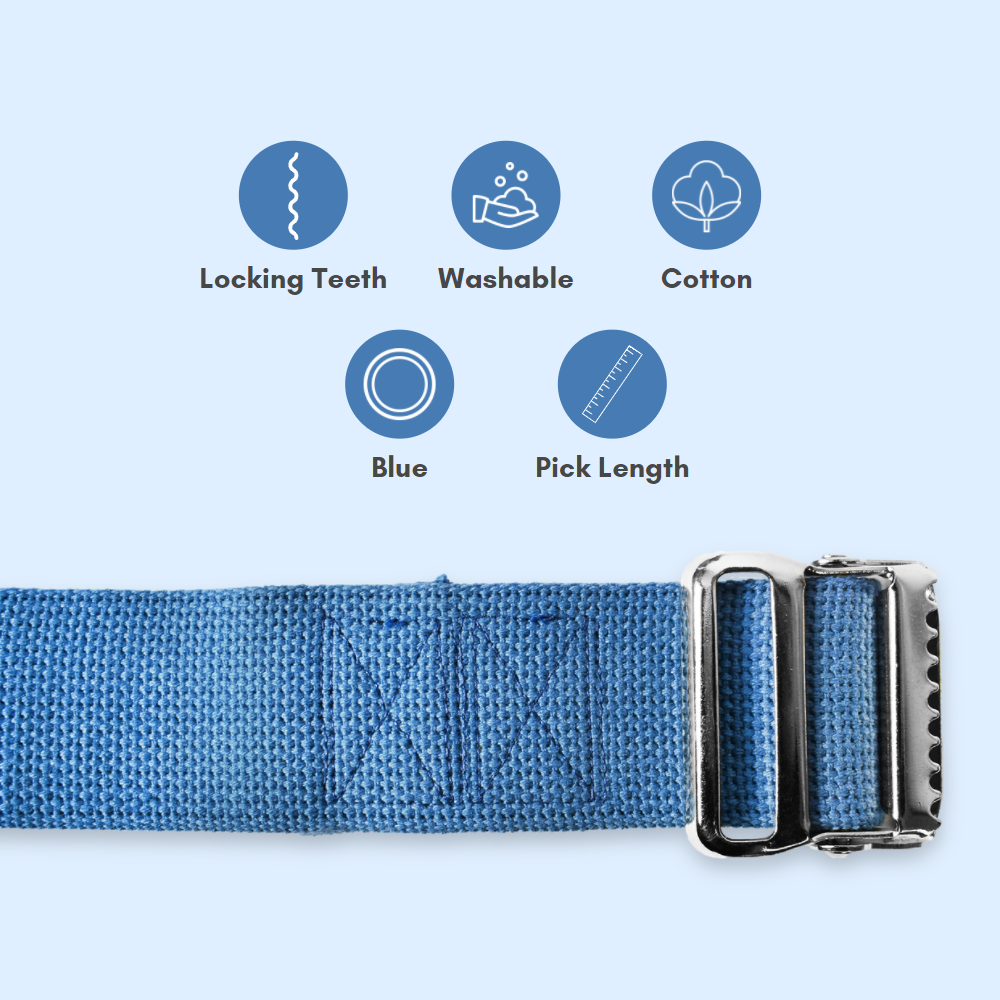 Cotton Gait Belt with Metal Buckle