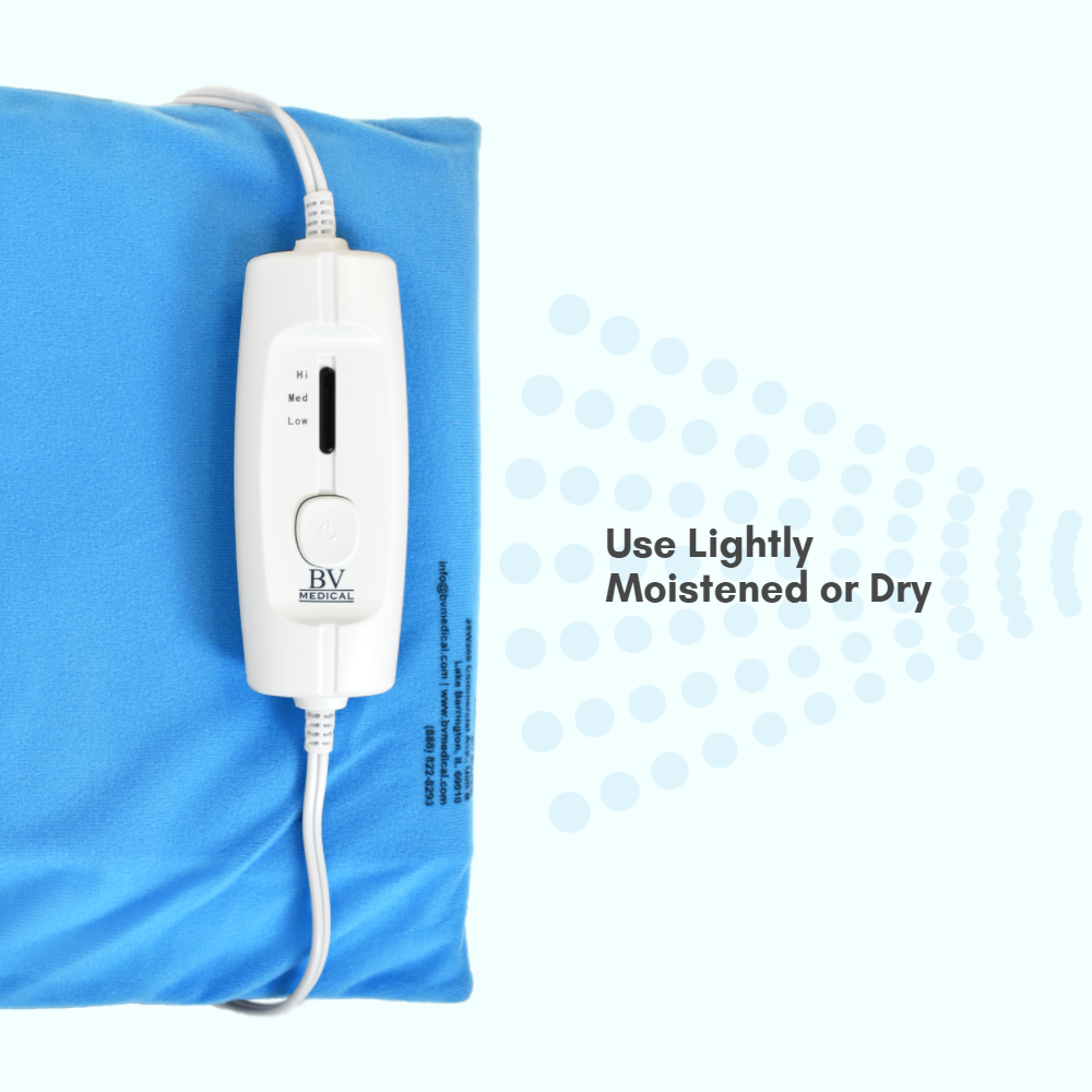 BV Medical 3-Settings Heating Pad with Auto Shut Off