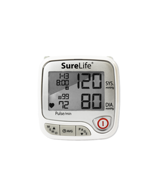 SureLife® Premium Wrist Blood Pressure Monitor (Talking)