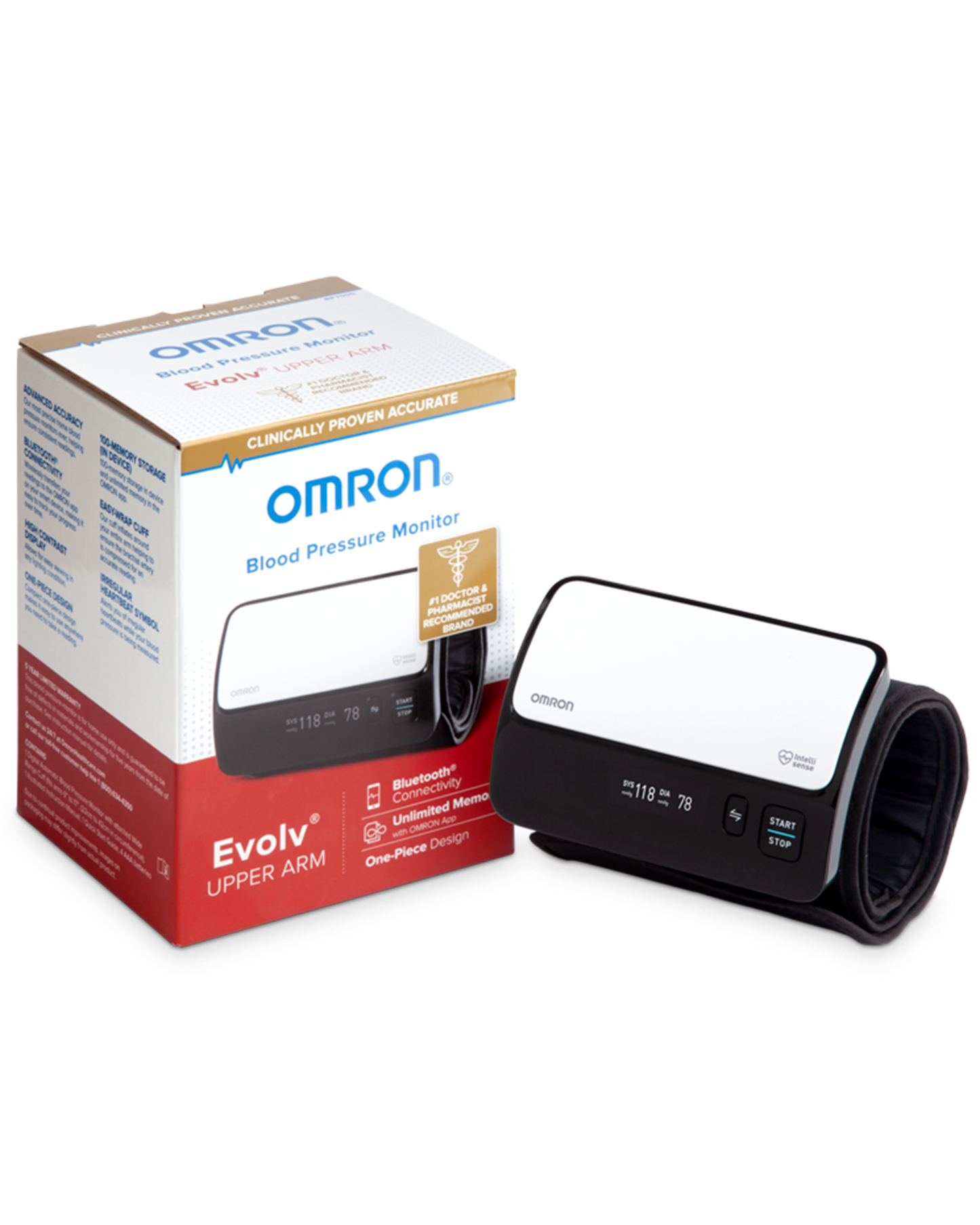 OMRON Evolv® Wireless Upper Arm Blood Pressure Monitor (BP7000)