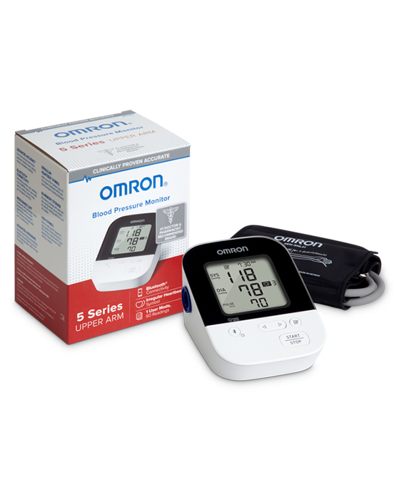 OMRON 5 Series® Wireless Upper Arm Blood Pressure Monitor (BP7250) 