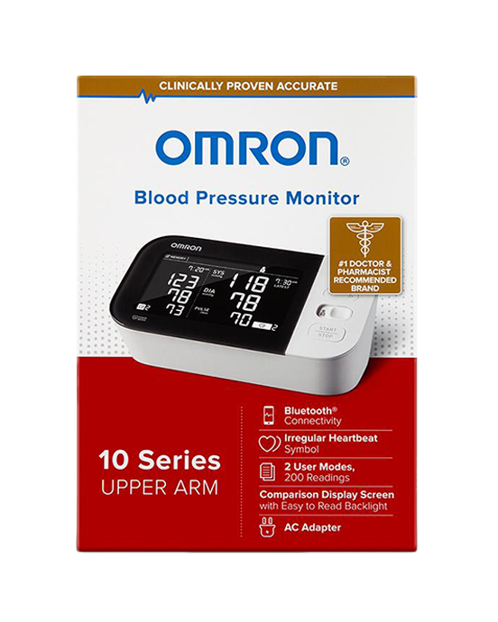 Omron Blood Pressure Monitor, Upper Arm, 10 Series