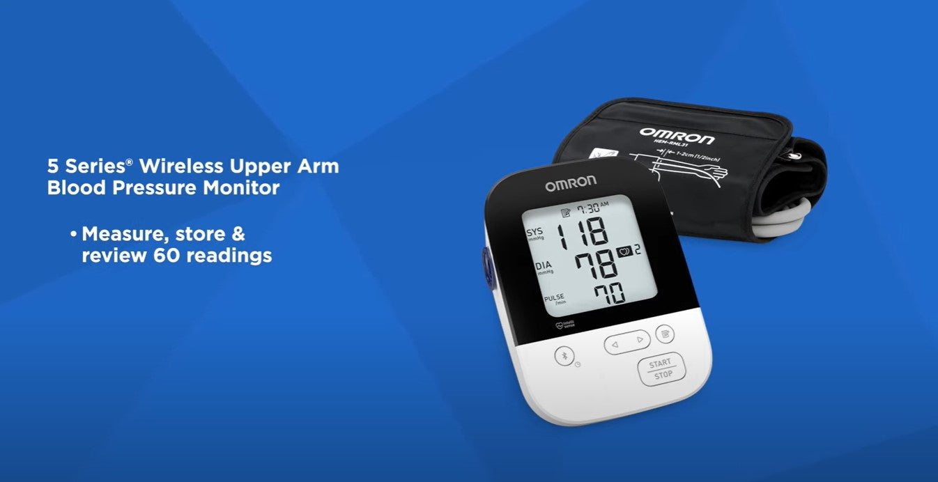 OMRON 5 Series® Wireless Upper Arm Blood Pressure Monitor (BP7250