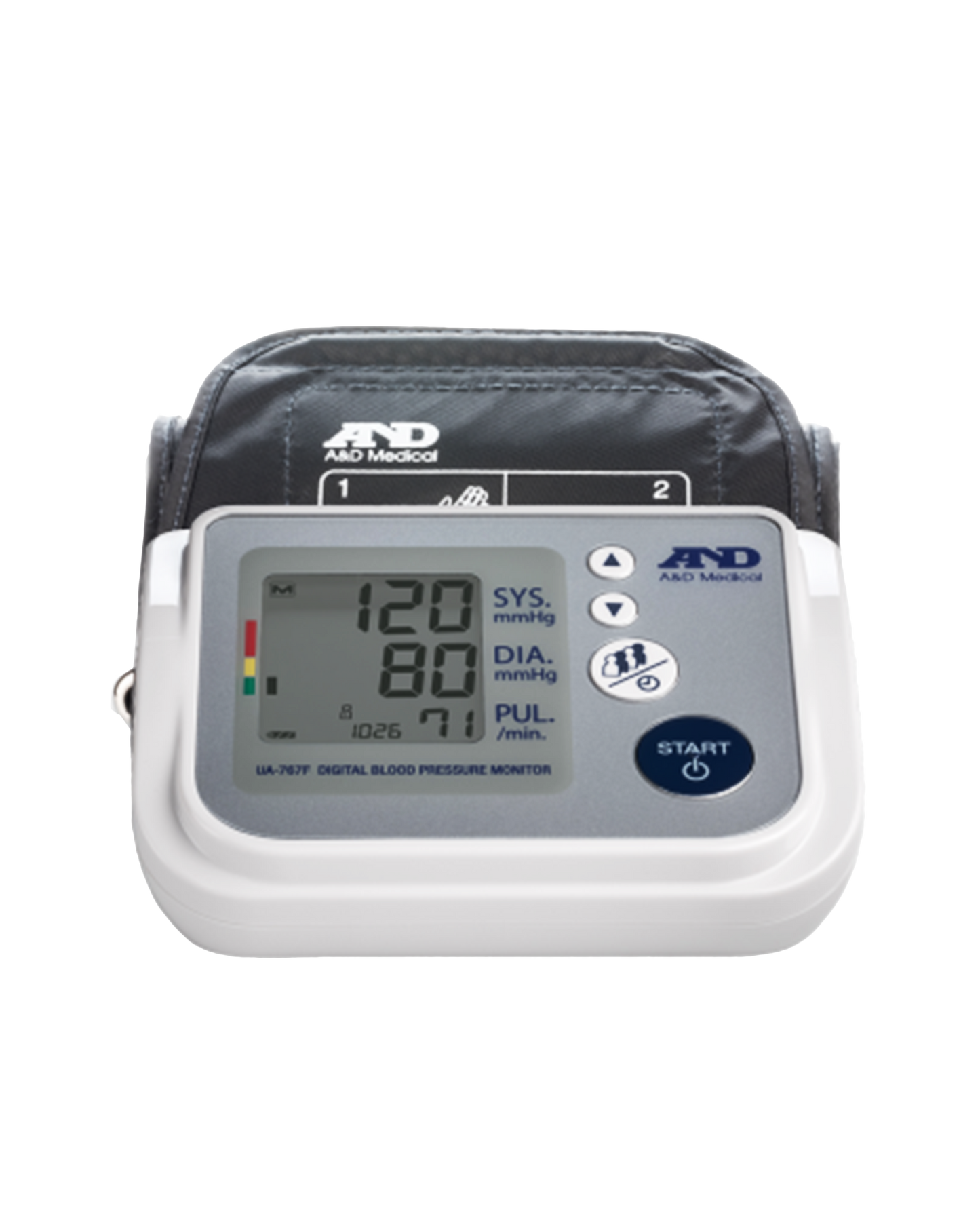 A&D Medical Upper Arm Blood Pressure Monitor for Up to 4 Users, Includes AC  Adapter (UA-767FAC)